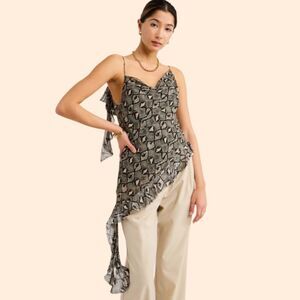 Bec Bridge Silk Asym Tank